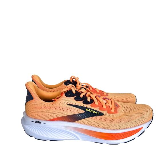 Brooks Other - Brooks Ghost 17 Mens Running Sneakers Size 11.5D Orange Walking Trail Athletic